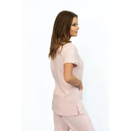 Bluzka medyczna SCRUBS MEDI TEDDY  - COSTA  POWDER ROSE